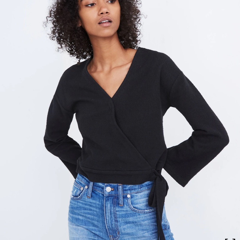 Madewell Texture and Thread Wrap Top